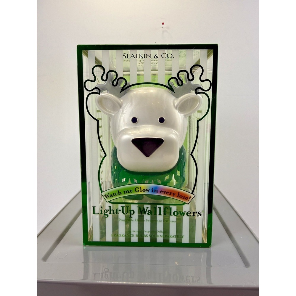 Light Up WallFlowers‎ by Slatkin Watch me Glow in Every Hue Reindeer New